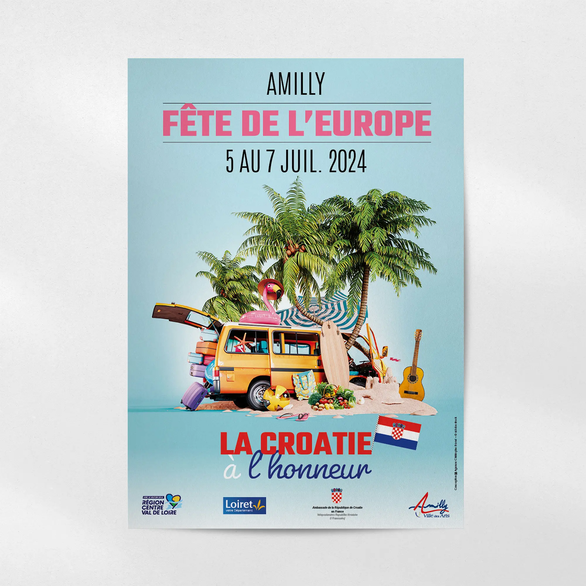 affiche fête de l'Europe Amilly